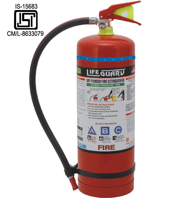 Powder Portable Fire Extinguisher (Stored Pressure/Gas Cartridge Type)
